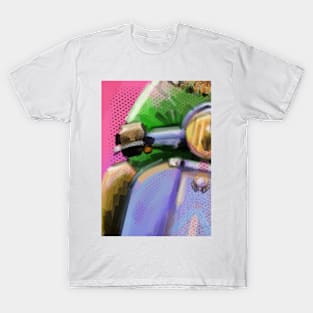 Retro Scooter, Classic Scooter, Scooterist, Scootering, Scooter Rider, Mod Art T-Shirt